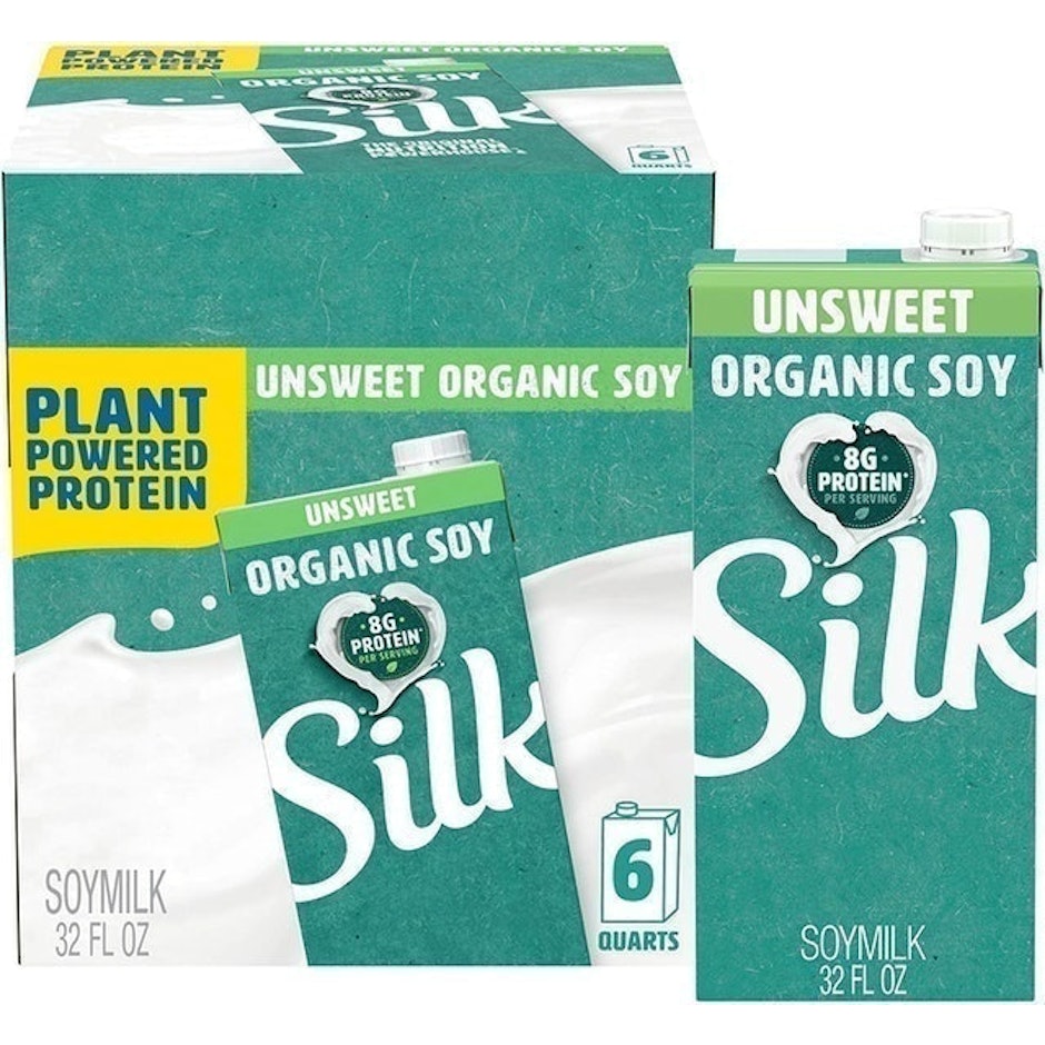 Silk  Unsweetened Organic Soymilk Image 1