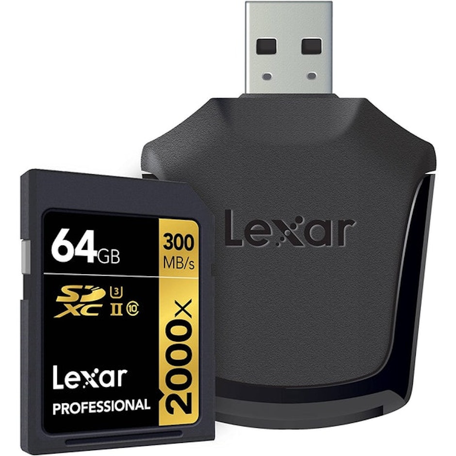Lexar Professional 2000x 64GB SDXC UHS-II Memory Card Image 1