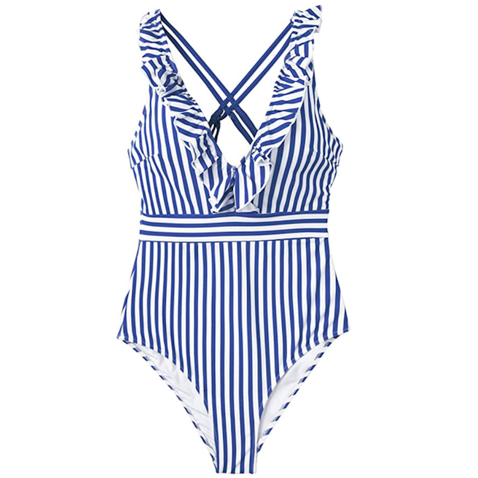 Cupshe V Neck One Piece Swimsuit Image 2