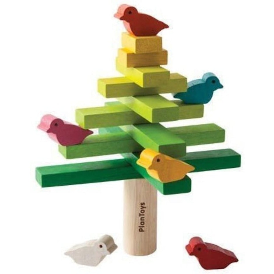 PlanToys  Wooden Balancing Tree Learning Toy Image 1