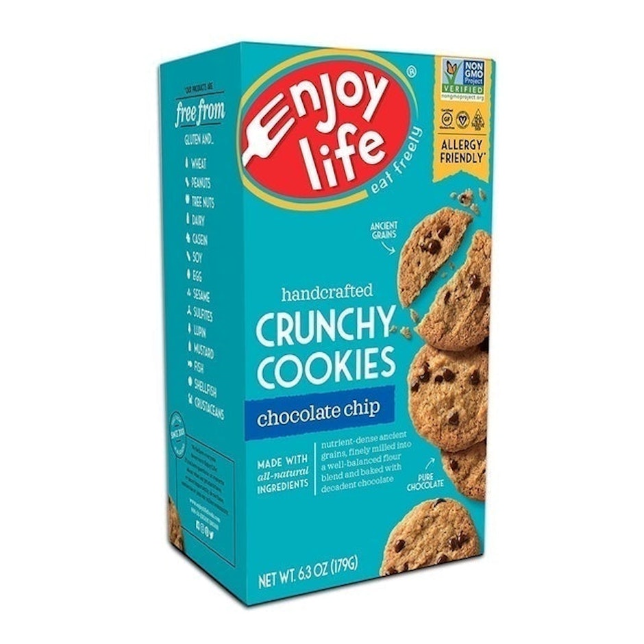 Enjoy Life Crunchy Chocolate Chip Cookies Image 1