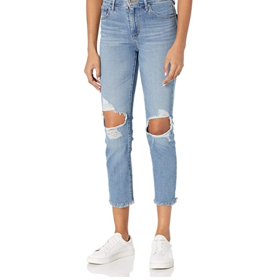 Levi's Women's 724 High Rise Straight Crop Jeans Image 1