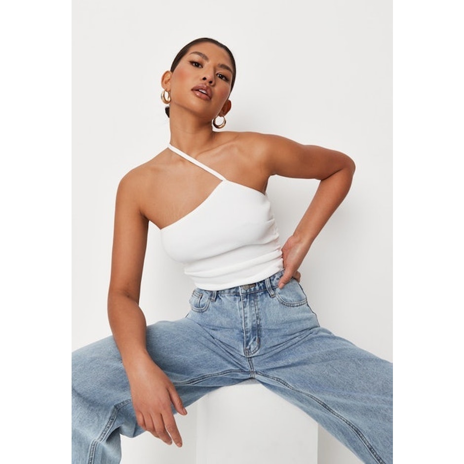 Missguided One-Strap Knit Bodysuit Image 2