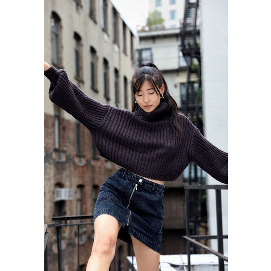Urban Outfitters Mia Turtleneck Cropped Sweater Image 2