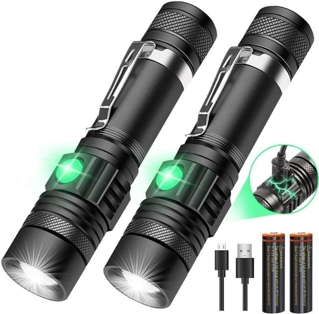 Hoxida LED Tactical Rechargeable and Waterproof Flashlight 1