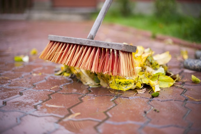 Use a Broom With Strong Bristles for Outside Cleaning
