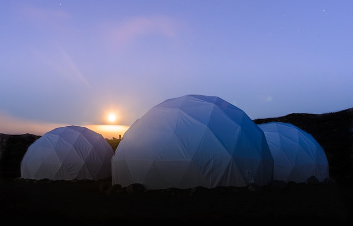 Dome-Shaped Tents for Small Groups or Snow