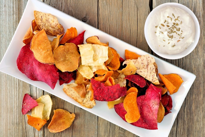 Baked and Fried Vegetable Chips Offer Many Flavor Options
