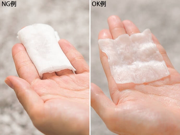 Douse Cotton Pads Until They're Soaking Wet