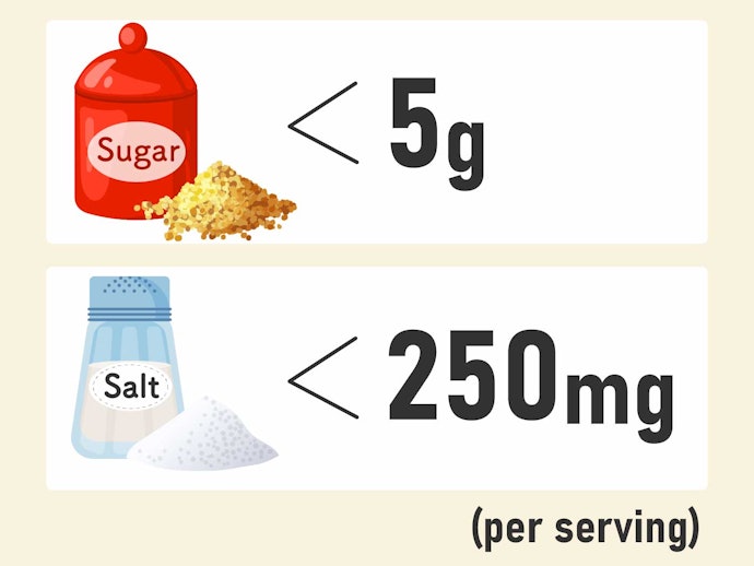 Check Labels; Go for Low Sugar and Low Sodium