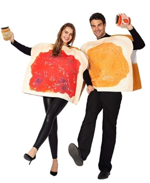 Spooktacular Creations Peanut Butter and Jelly PBJ Costume Adult Couple Set 1