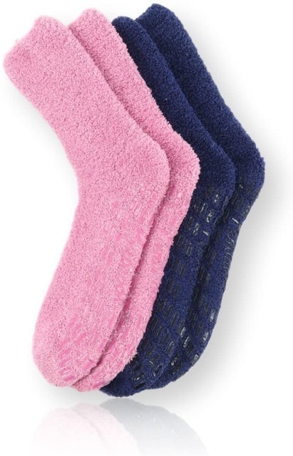 Pembrook Fuzzy Slipper Gripper Socks 1