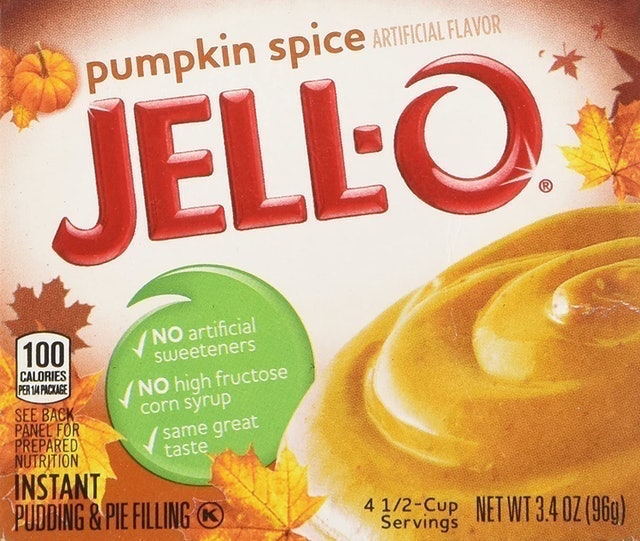 Jell-O Pumpkin Spice Flavor Instant Pudding 1