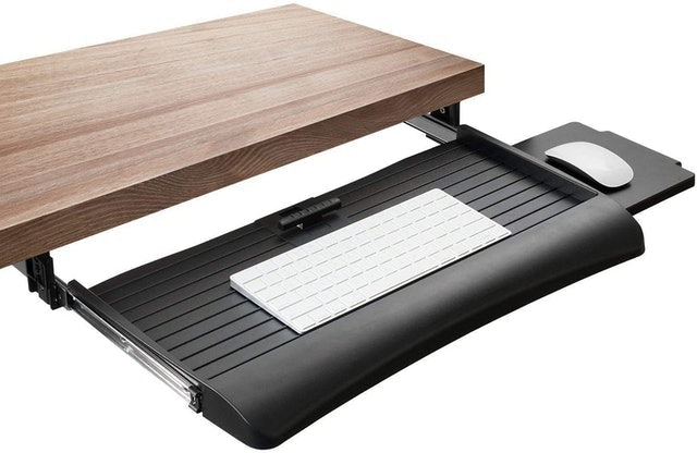 Mount-It! Keyboard Drawer Under Desk with Mouse Platform 1