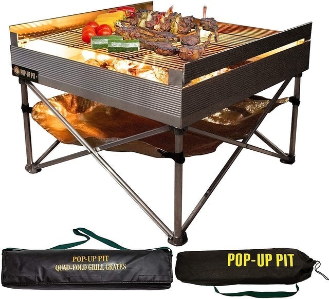 Campfire Defender Protect Preserve Portable Outdoor Fire Pit and BBQ Grill 1