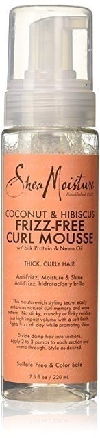 Shea Moisture Coconut and Hibiscus Frizz-Free Curl Mousse 1