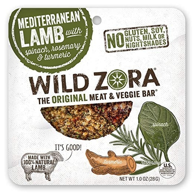 Wild Zora Meat and Veggie Bars, Mediterranean Lamb 1