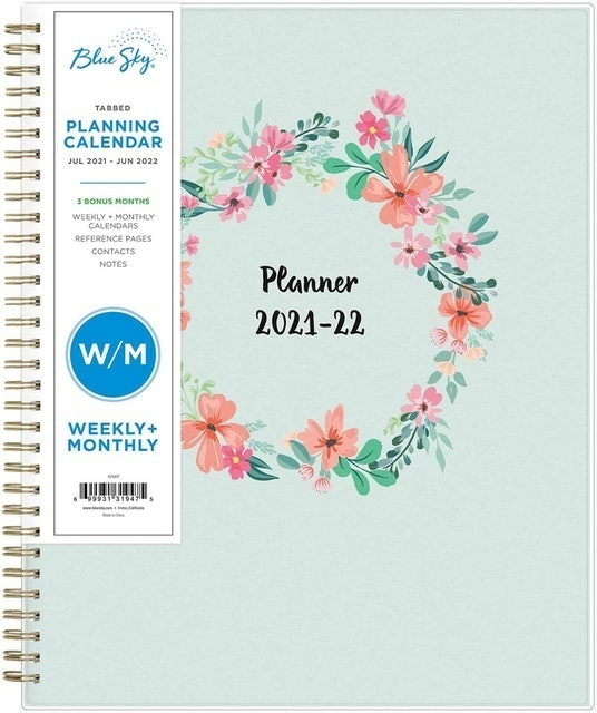 Blue Sky Academic Year Weekly and Monthly Planner 1