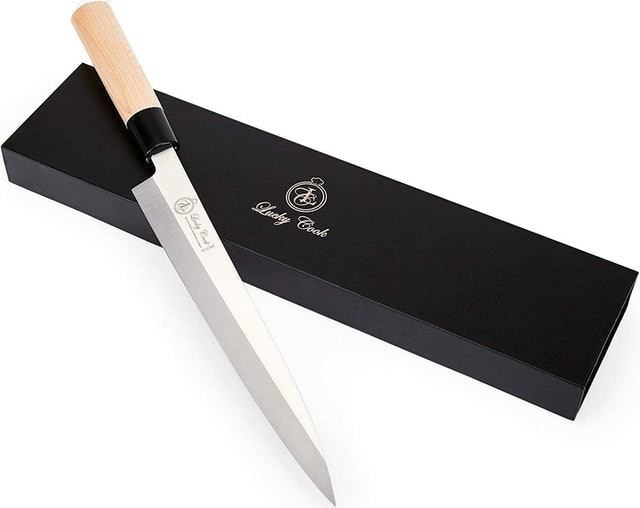 Lucky Cook 10-Inch Sashimi Sushi Knife  1