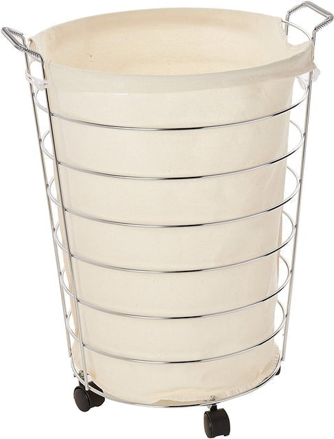 Honey-Can-Do Steel Canvas Rolling Laundry Hamper 1
