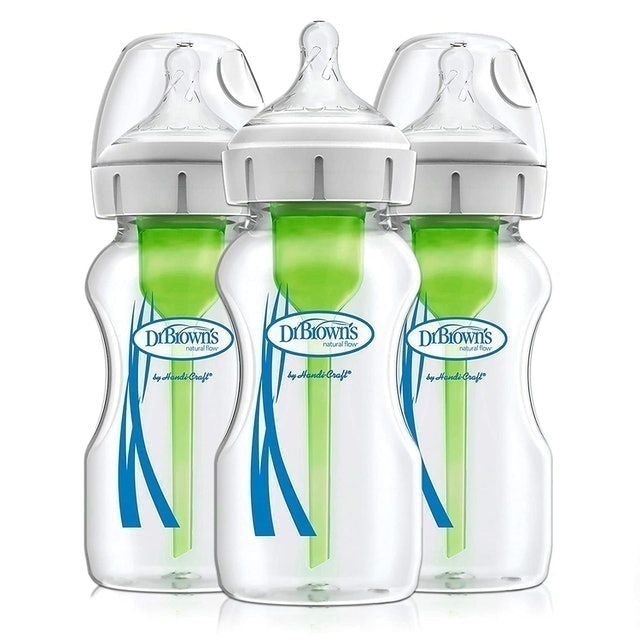 Dr. Brown  Options+ Wide-Neck Glass Baby Bottle 1