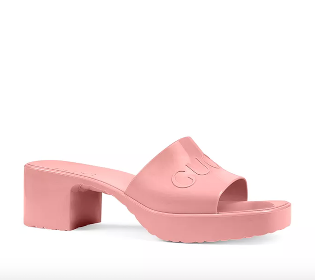 Gucci Block Heel Platform Slide Sandals 1