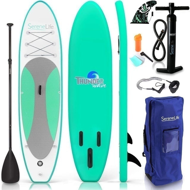 SereneLife Inflatable Stand Up Paddle Board 1