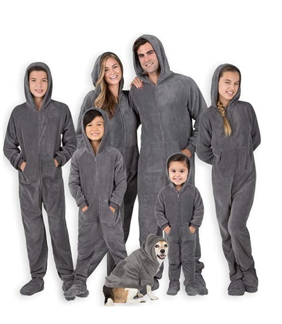 Footed Pajamas Family Matching Hoodie Onesies 1