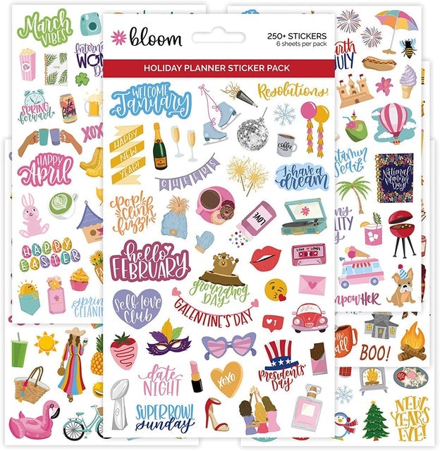 Bloom Daily Planners New Holiday Seasonal Planner Sticker Sheets 1