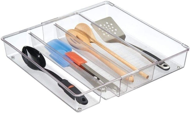 mDesign Expandable Four Compartment Kitchen Organizer 1