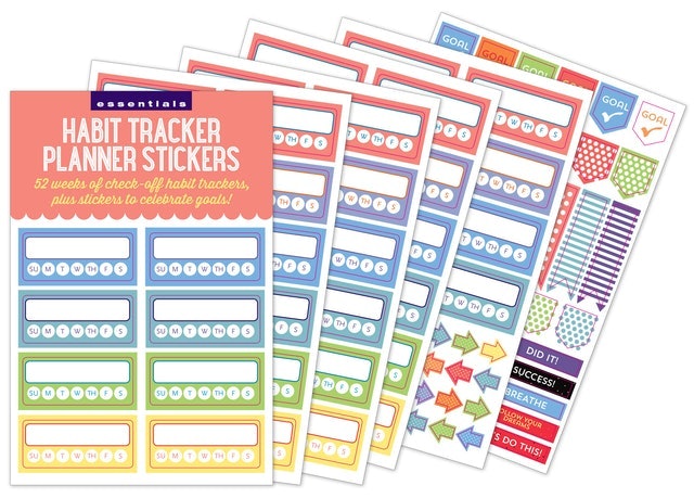 Peter Pauper Press Essentials Habit Tracker Planner Stickers 1