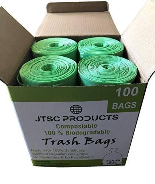 JTSC Products  Compostable 100% Biodegradable Trash Bags 1