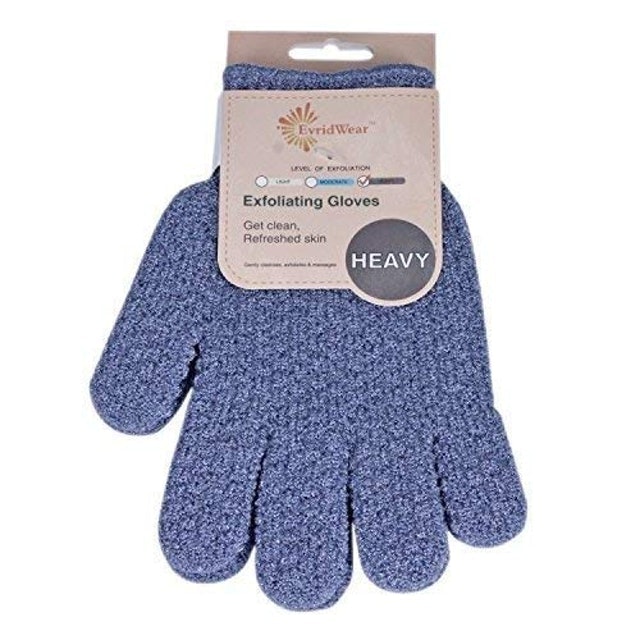 Evridwear Exfoliating Dual Texture Bath Gloves 1