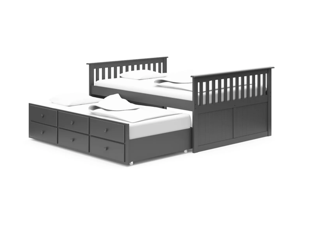 Storkcraft Lagoon Captain’s Bed with Trundle 1