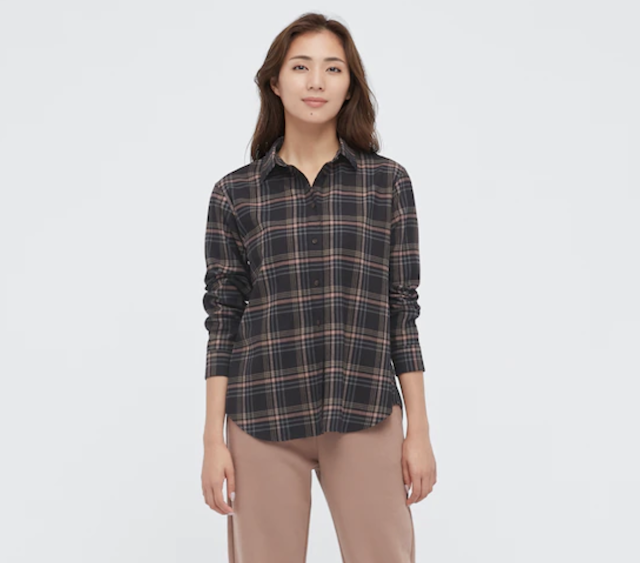 Uniqlo Flannel Checked Long-Sleeve Shirt 1
