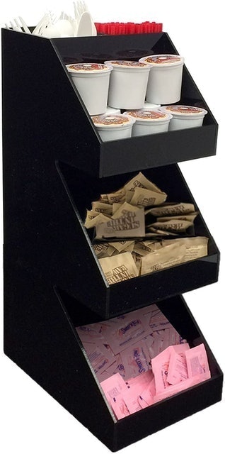 Mind Reader Acrylic 3-Tier Coffee Condiment Organizer 1