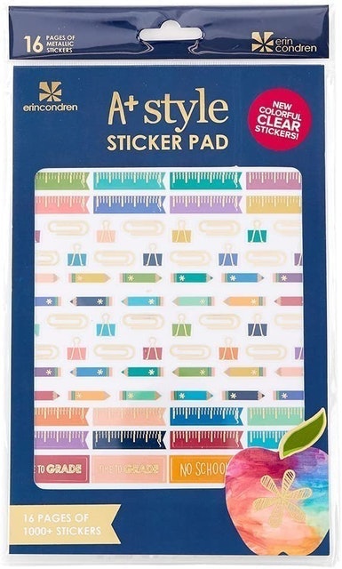 Erin Condren A+ Style Sticker Pad for School and Teachers 1
