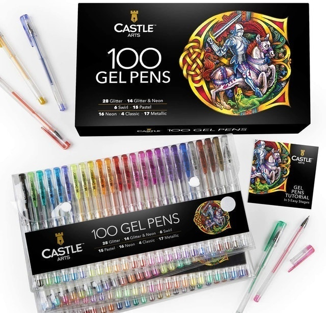 Castle Arts 100 Gel Pens 1