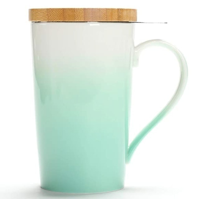 TEANAGOO Ceramic Tea Mug with Infuser and Lid 1