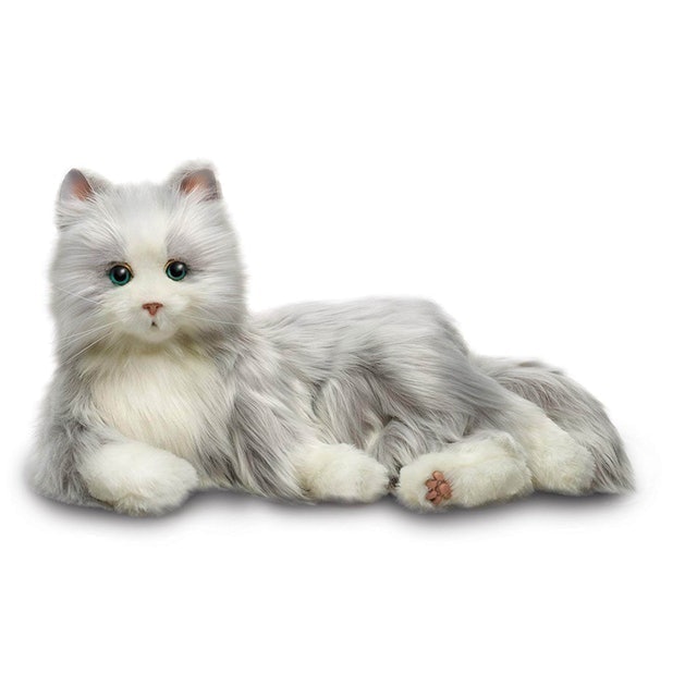 JOY FOR ALL Silver Cat with White Mitts 1
