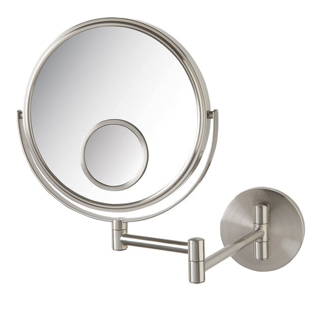 Jerdon Wall Mount Makeup Mirror With Dual Magnification 1