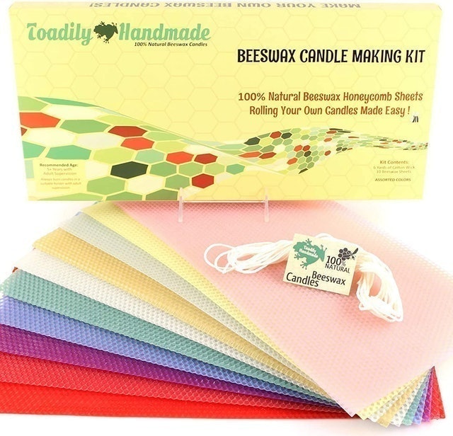 Toadily Handmade Beeswax Candles Make Your Own Beeswax Candle Kit 1