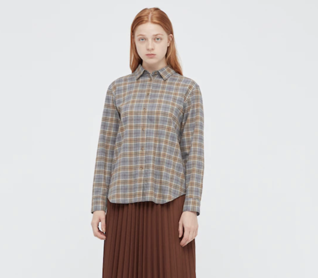 Uniqlo Flannel Checked Long-Sleeve Shirt 1
