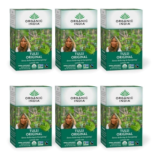 Organic India Tulsi Tea (6 Pack, 18 Bags Each) 1