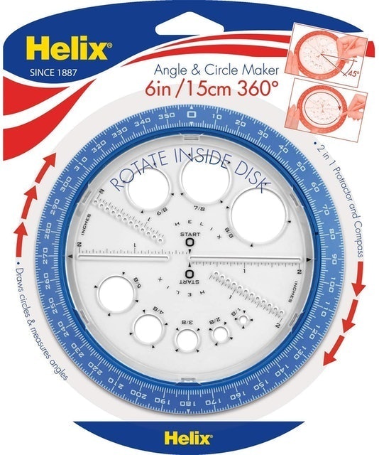 Helix Angle and Circle Maker with Integrated Circle Templates 1