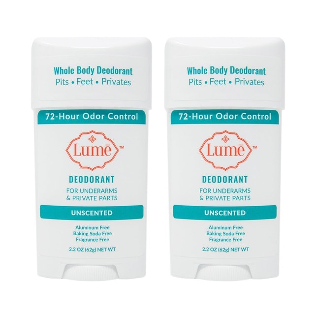 Lume Unscented Deodorant Stick (2 pack) 1