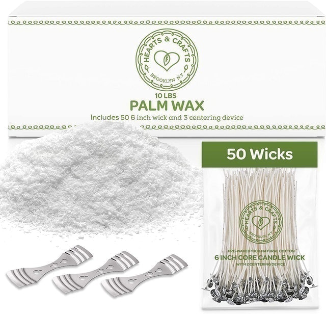 Hearts and Crafts Feathering Palm Wax and Wicks 1