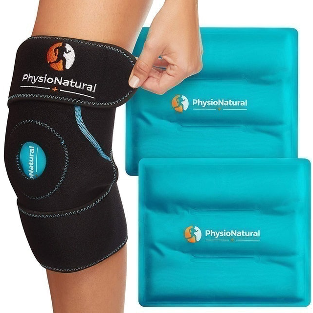 PhysioNatural Knee Ice Pack Wrap 1
