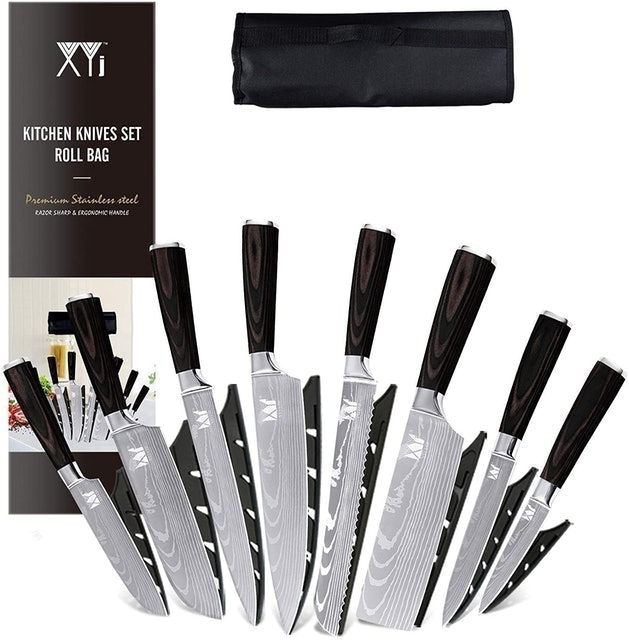 Xyj Kitchen Knives Set Roll Bag  1