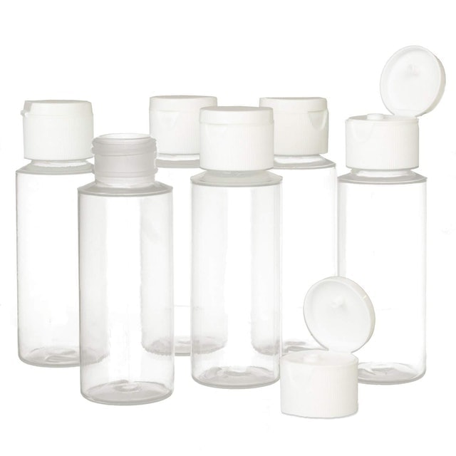 Chica and Jo Clear Plastic Empty Squeeze Bottles with Flip Cap 1